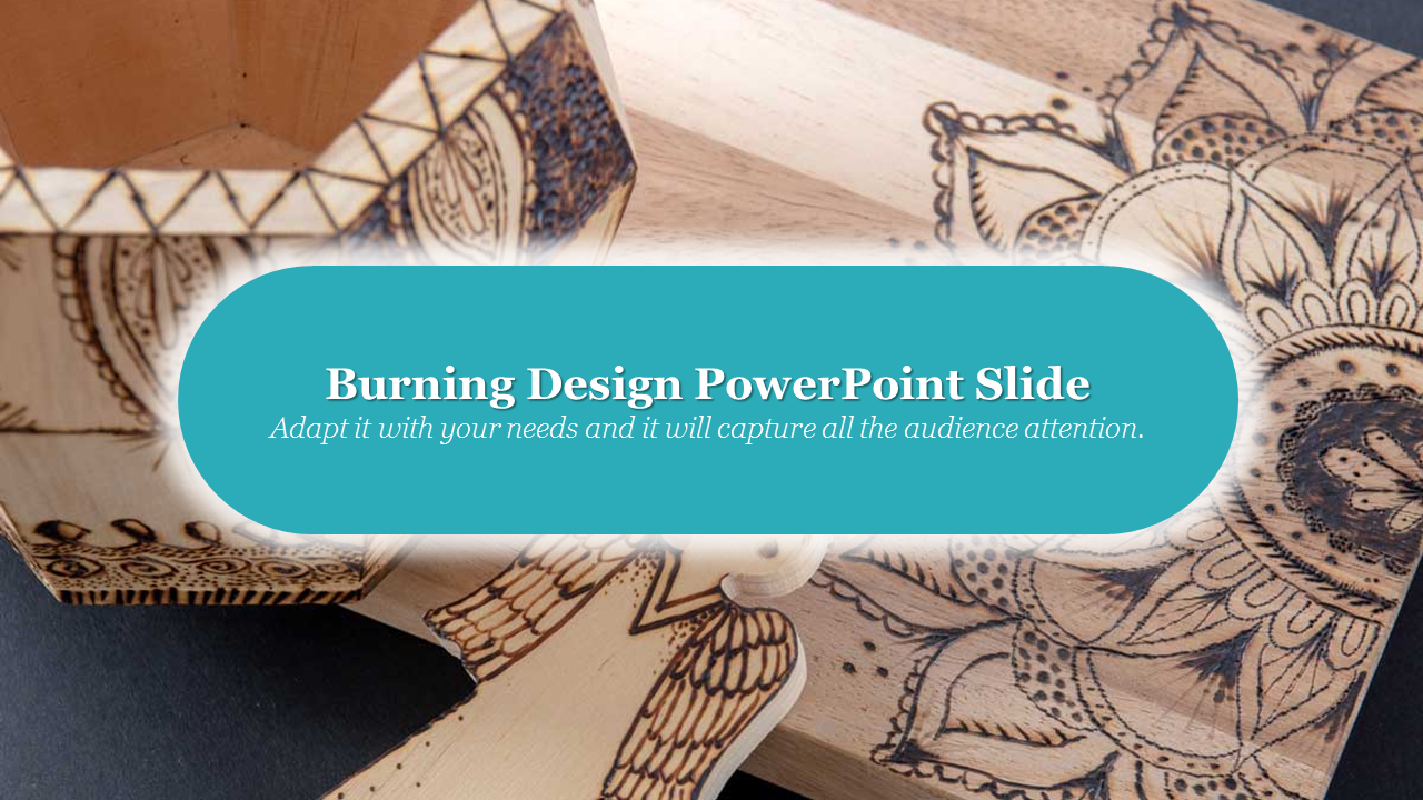 Burning Design PowerPoint Slide